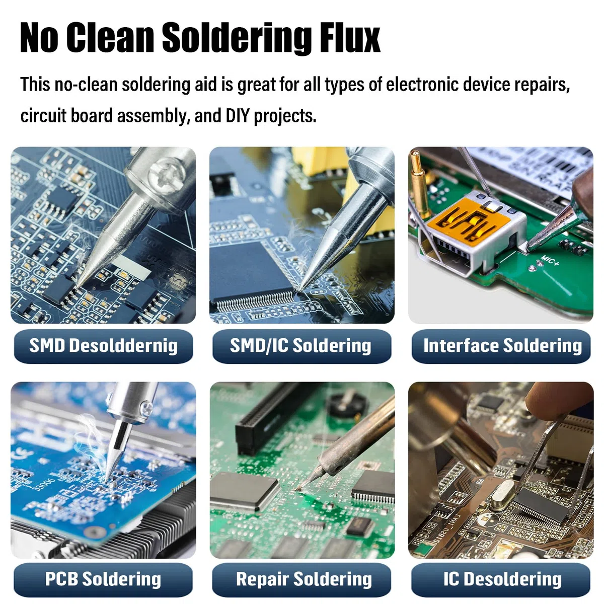 Flussante Senza Piombo 30mL No Clean Solder Flux Paste 30CC Flussanti per Saldatura Flusso per Pasta Saldante AEC-559 con Siringa per PCB SMD BGA (Confezione da 1 pezzo)