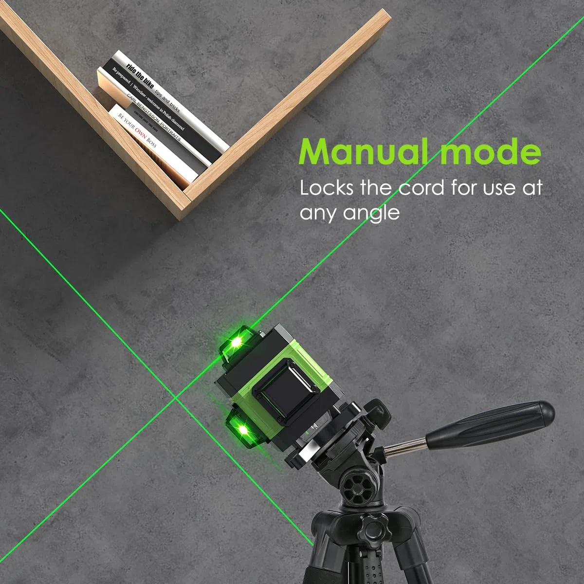 Laser a linee incrociate con treppiede, laser 4D multifunzionale con 16 linee, macchina autolivellante, dispositivo di livellamento con batteria al litio ricaricabile tramite USB