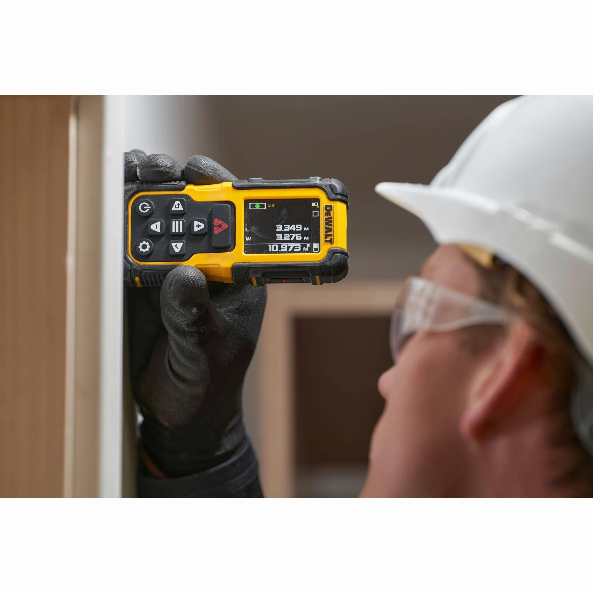 DEWALT Misuratore di distanze laser 60 metri con batteria al litio ricaricabile fino a 60m, DWHT78200-XJ