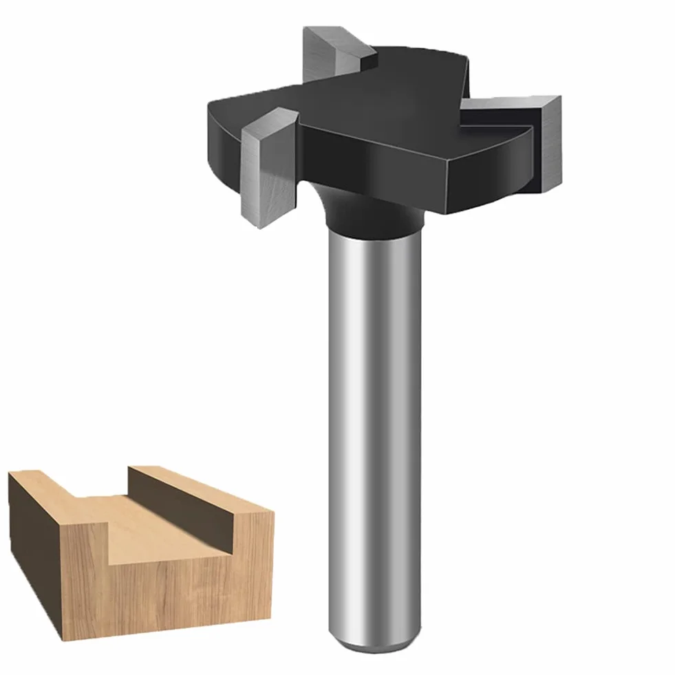 Baorder Punta per fresa CNC, in metallo duro, per la lavorazione del legno, 6 mm