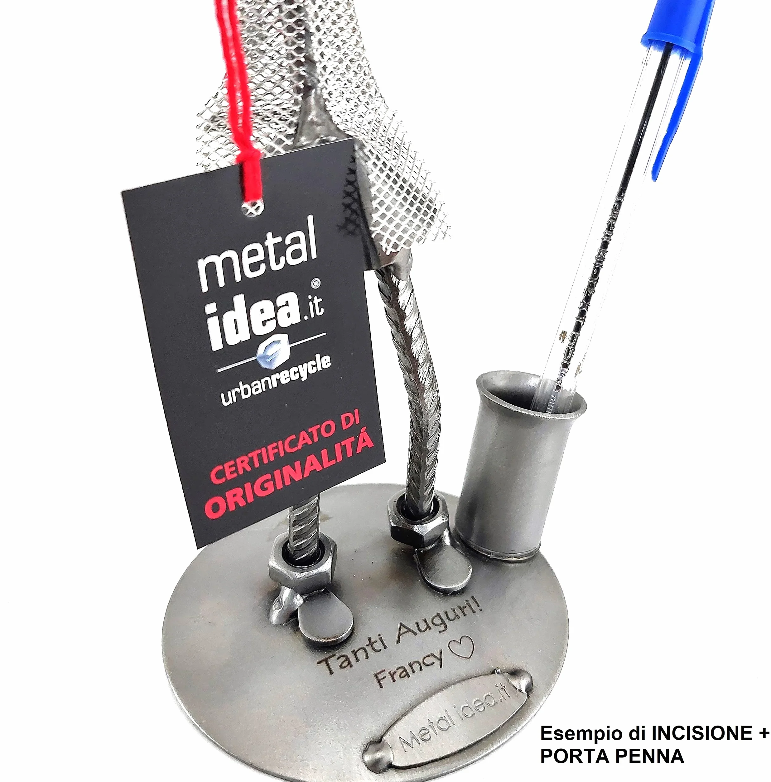 SACERDOTE - PRETE IN METALLO CON VITI BULLONI CHIODI DI METAL IDEA - IDEA REGALO ORIGINALE - 100% ARTIGIANALE - MADE IN ITALY - PERSONALIZZABILE