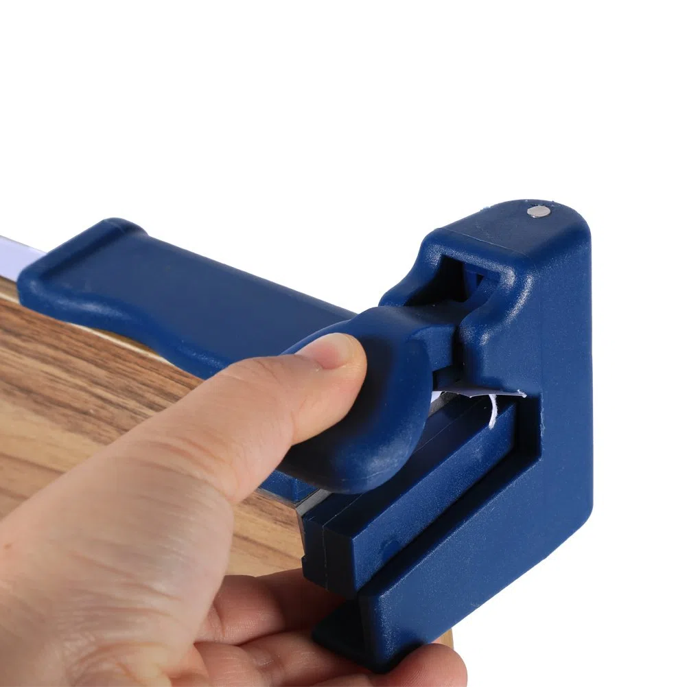 Edge Trimmer Hard White Steel Blade Double Edge Banding Machine Set Testa in Legno e rifinitura della Coda Hardware per Carpentiere