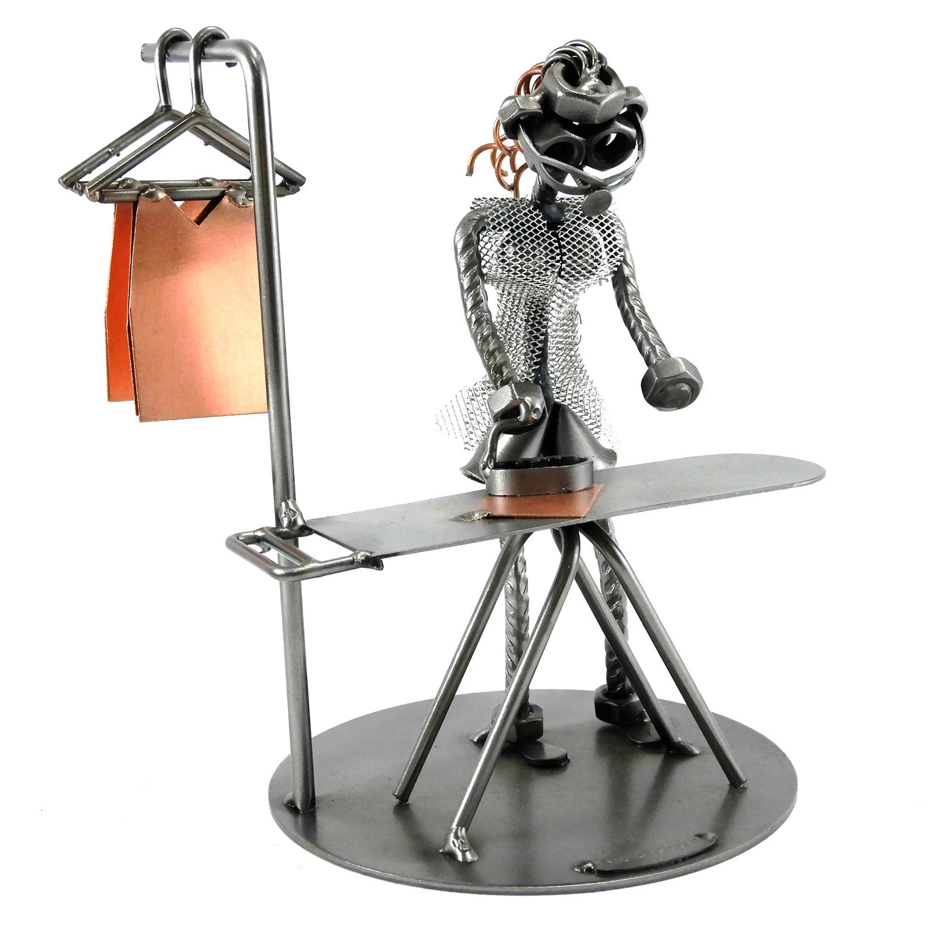 CASALINGA - STIRATRICE IN METALLO CON VITI BULLONI CHIODI DI METAL IDEA - IDEA REGALO ORIGINALE - 100% ARTIGIANALE - MADE IN ITALY - PERSONALIZZABILE