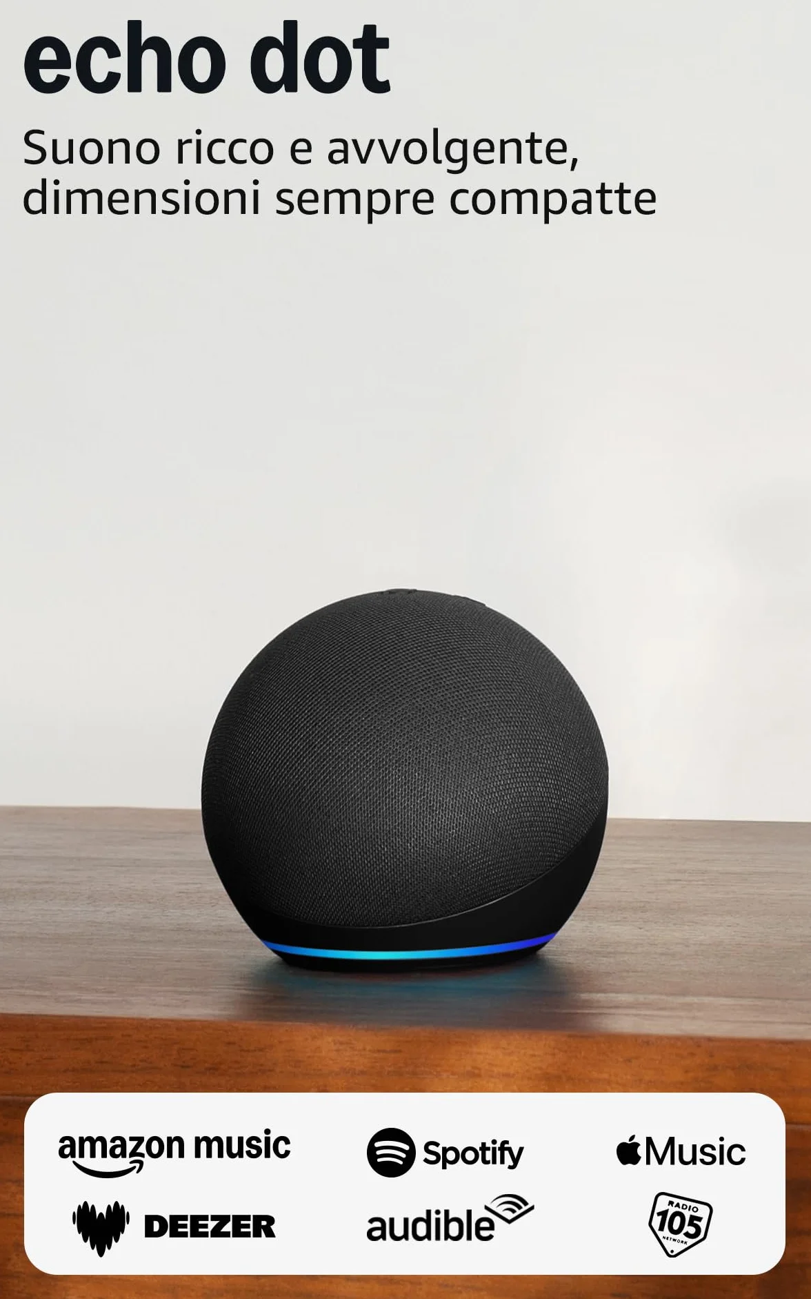 Echo Dot (Ultimo modello) | Altoparlante intelligente Wi-Fi e Bluetooth, suono più potente e dinamico | Anthracite, con Accesso Anticipato ad Alexa+