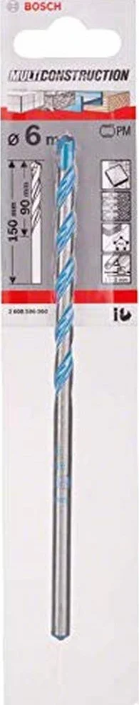 Bosch 2608596060 - Punta multiuso, Ø 6 mm, lunghezza 150 mm