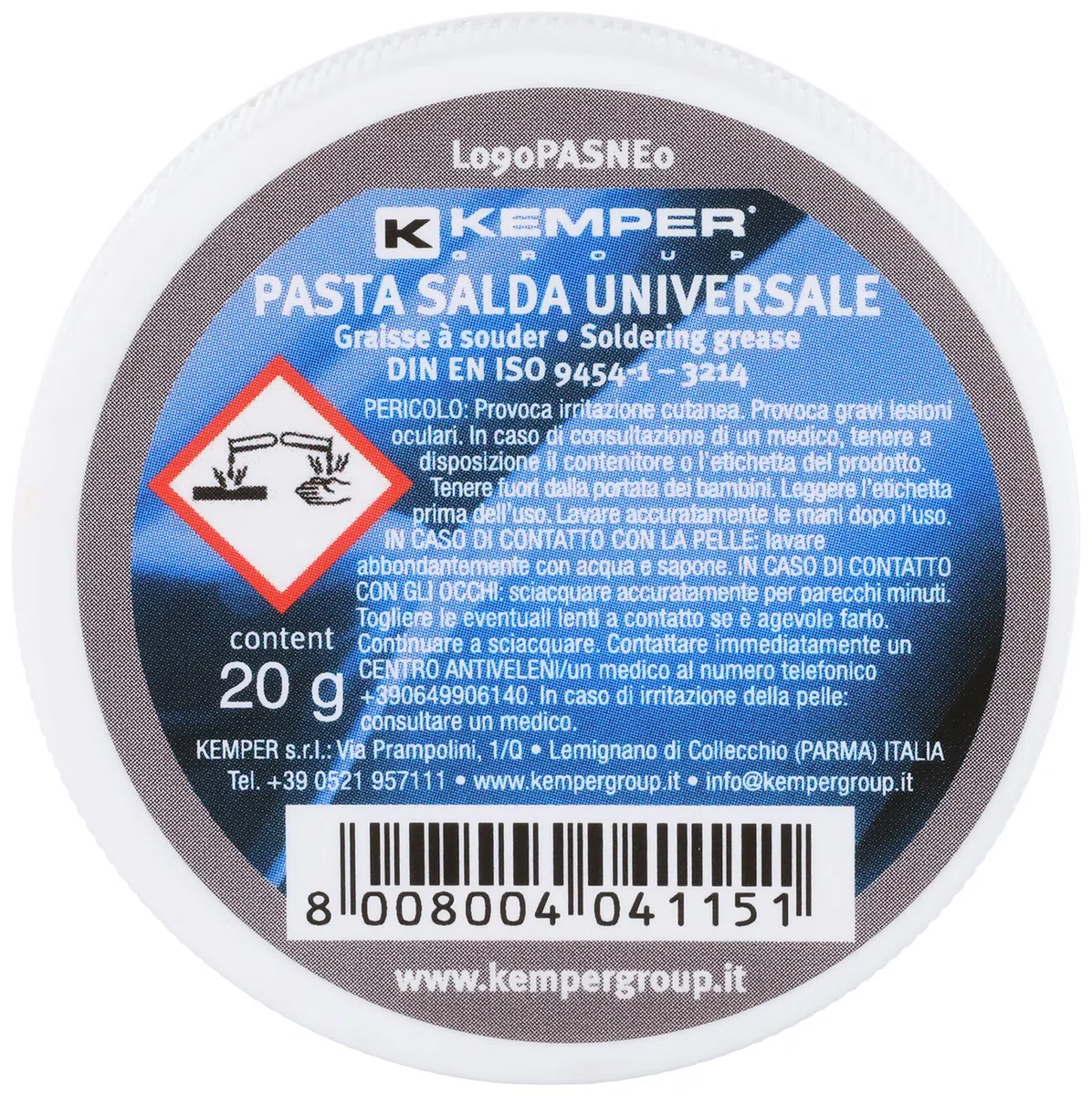 Kemper B090PASNE0 Pasta Salda Neutra, Blister, 20 g