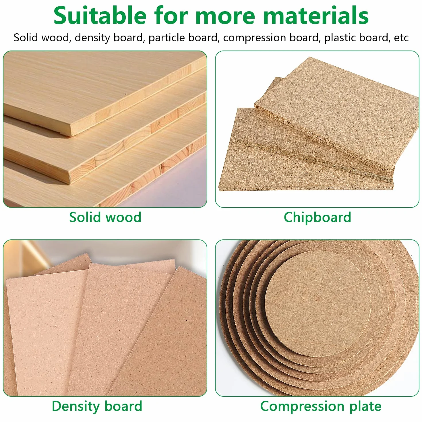 7 Pezzi Set Frese per Legno con Gambo da 8 mm, Punte Fresa Verticale Diritti, Doppio Flauto Punte per Router, per Lavori Fai Da Te Falegnameria (7 Pezzi)
