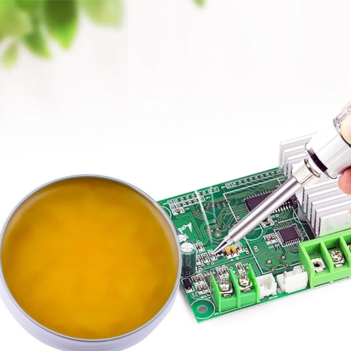 1 Pezzi 50g Flussante per Saldatura a Stagno,Pasta Saldante Stagno,Pasta Saldante,Flussante,Pasta per Saldare a Stagno,Per Saldare Componenti a Montaggio Superficiale (Net:50g)