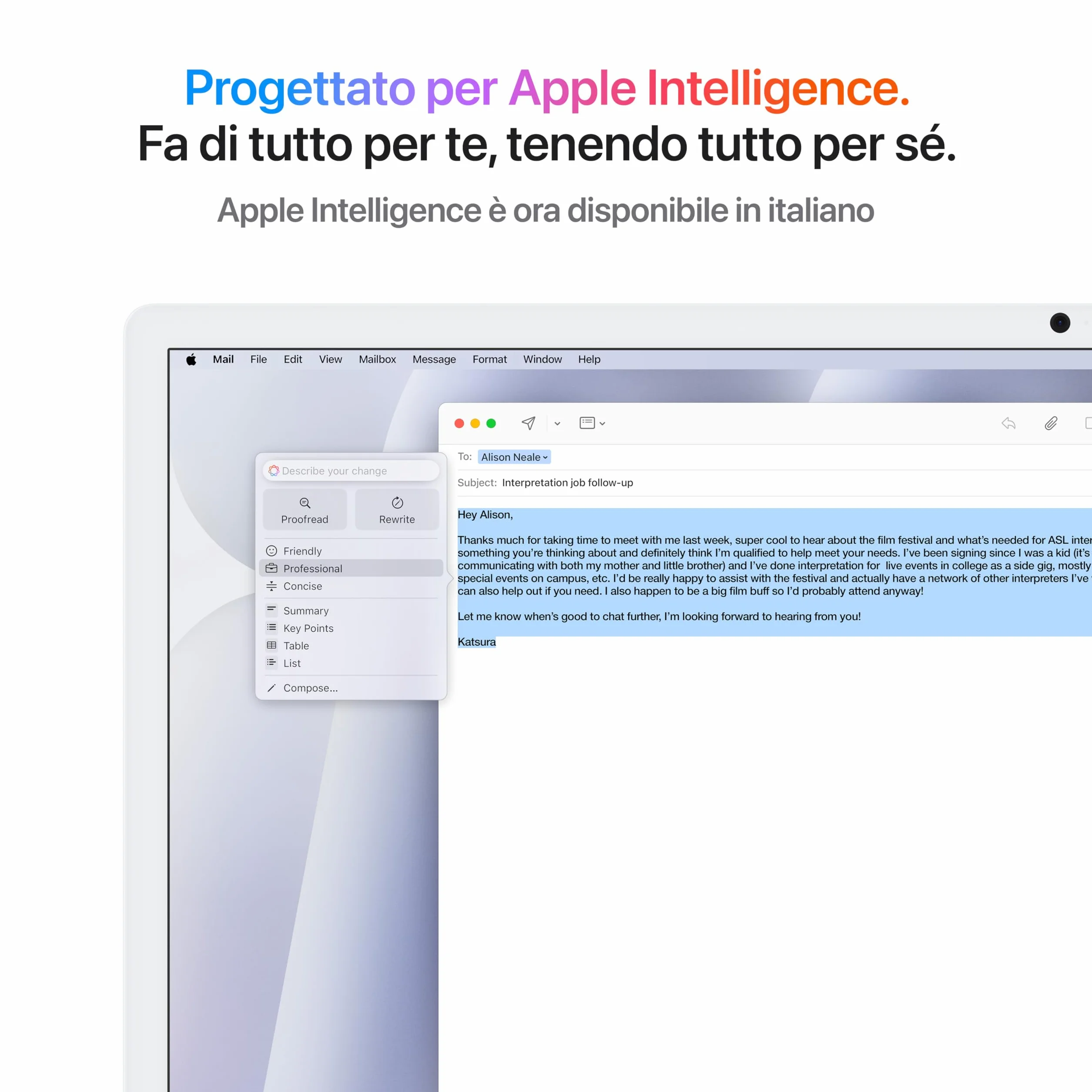 Apple iMac Computer desktop all-in-one: Chip M4, CPU 8-core e GPU 8-core: display Retina 24'', 16GB di memoria unificata, 256GB di archiviazione SSD, con accessori. Per iPhone/iPad; Argento