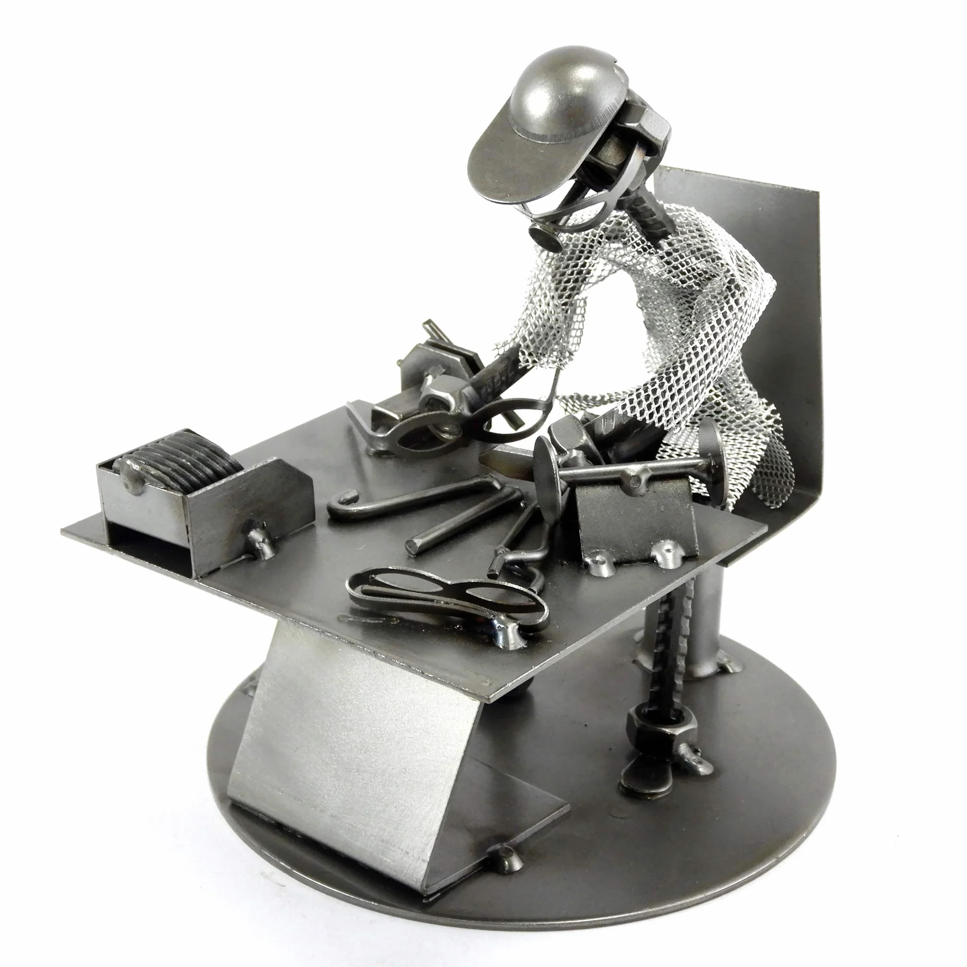 OTTICO IN METALLO CON VITI BULLONI CHIODI DI METAL IDEA - IDEA REGALO ORIGINALE - 100% ARTIGIANALE - MADE IN ITALY - PERSONALIZZABILE