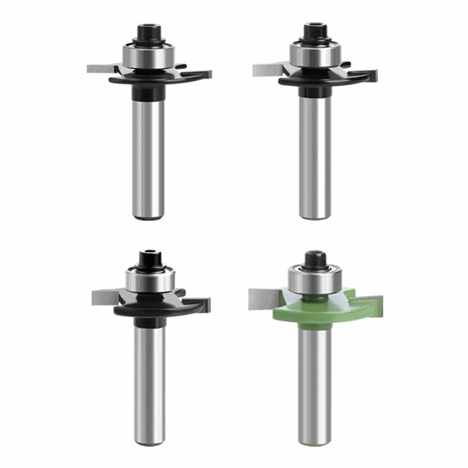 Set di frese a scanalatura circolare per fresatrice, fresa per fresatrice a scanalatura circolare, fresa per fresatrice a scanalatura circolare, fresa a filo per lavorazione del legno, 8 mm Shank, 4