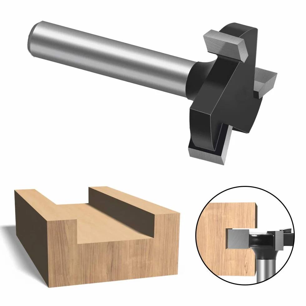 Baorder Punta per fresa CNC, in metallo duro, per la lavorazione del legno, 6 mm