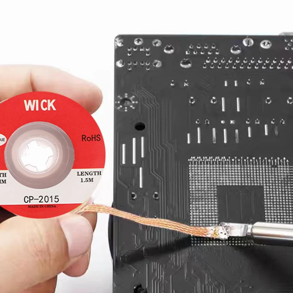 Treccia Dissaldante,Confezione da 4 Treccia di Dissaldatura di Alta Qualità Filo Dissaldante in Rame Puro Nelle Larghezze 2 mm/2,5 mm/3 mm/3,5 mm per Riparazioni Elettroniche e Dissaldatura di PCB