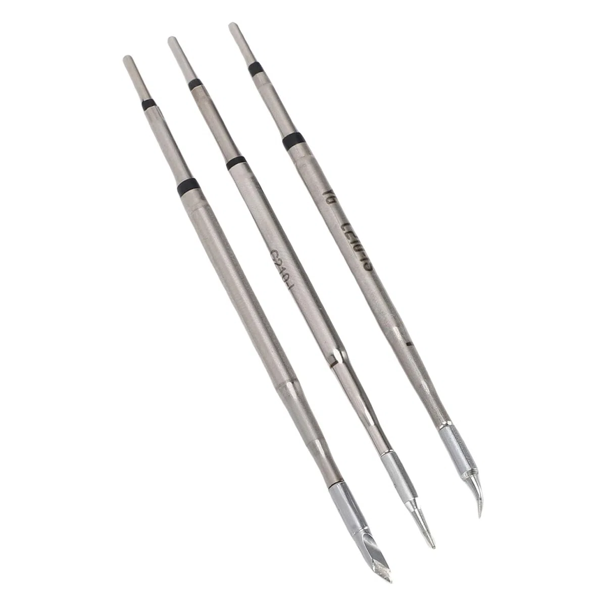 Set di 3 Punte per Saldatore, Punte di Ricambio per Saldatura Resistenti Alle Alte Temperature in Acciaio Inossidabile per C210 K I IS con Scatola di Immagazzinaggio