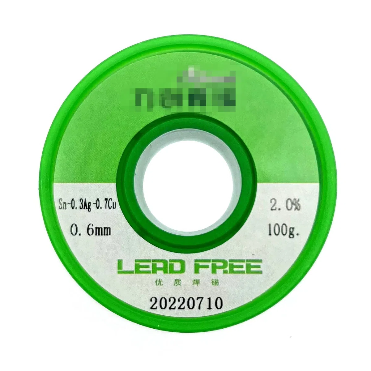 JZK 100g 0.6 mm, 99Sn 0.3Ag 0.7Cu Filo di saldatura, senza piombo, con flussante, rotolo rocchetto filo stagno per microsaldature saldature saldare saldatura, 99% Stagno, 0.3% argento, 0.7% rame