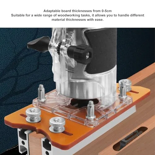 Base Fissa per Fresatrice 2 in 1 Base Compatta per Fresatrice per Palme in Legno Staffa per Scanalatura della Fresatrice per Smussatura Scanalatura Finitura Superficiale Taglio