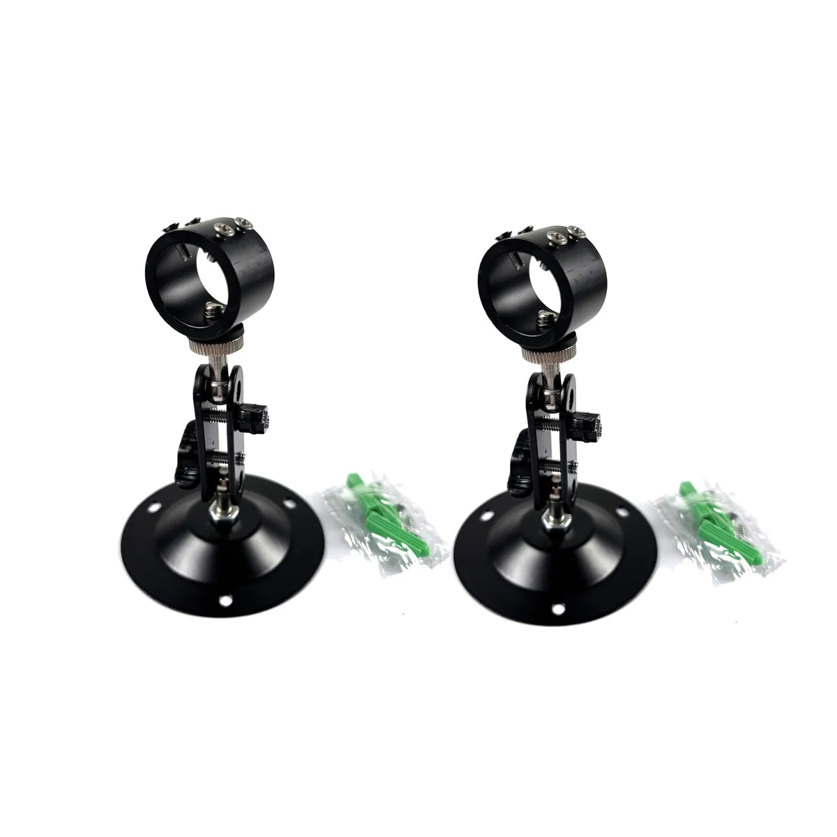 Parentesi di posizionamento laser Staffa di fissaggio del modulo laser Staffa di posizionamento regolabile a 360 gradi 22 mm (22 mm-2-packs)