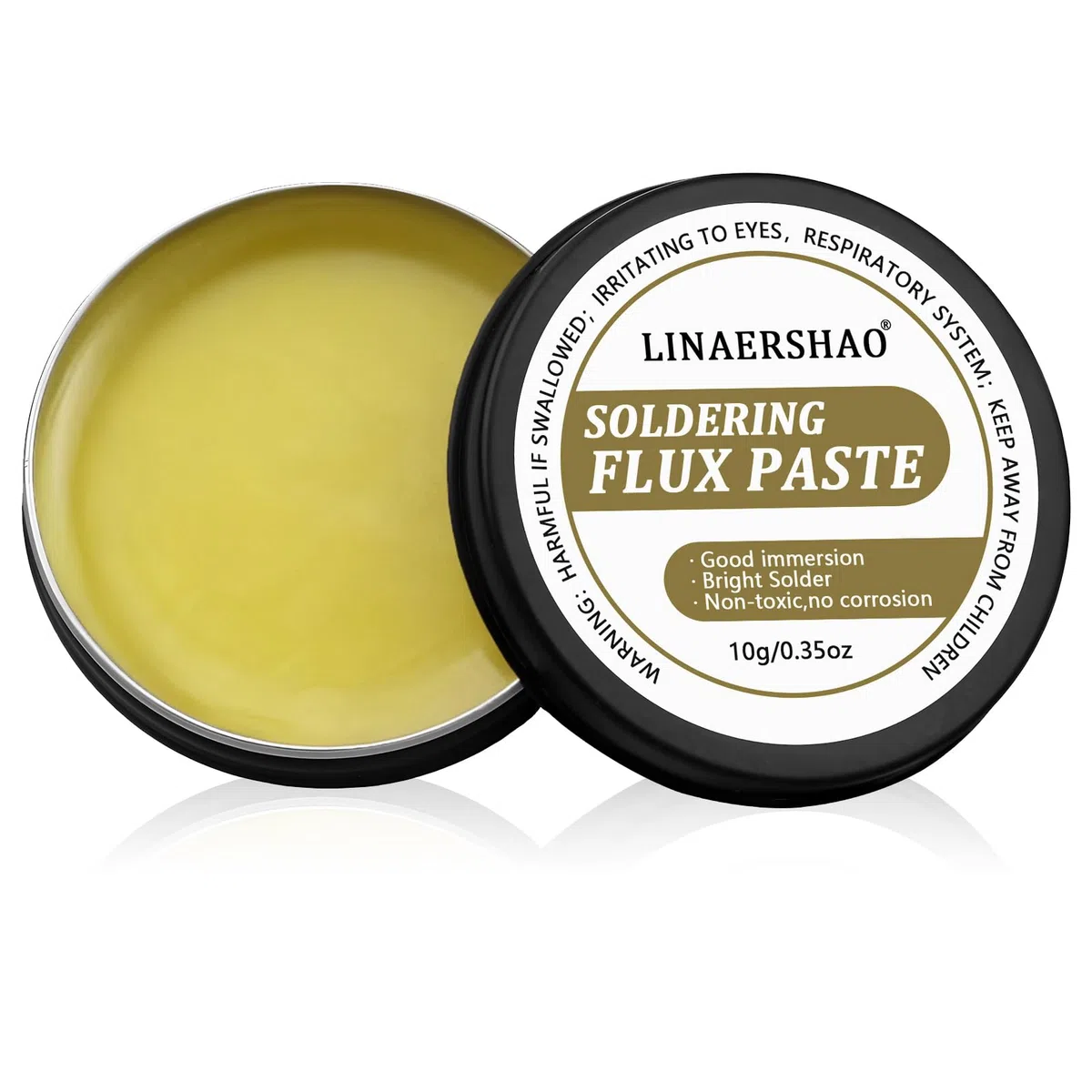 1 Pezzi Pasta per saldare,pasta di stagno per saldatura,aldatura a Stagno,Mano Aaldatura Aiutando le Mani,per saldare componenti montabili in superficie(10g)