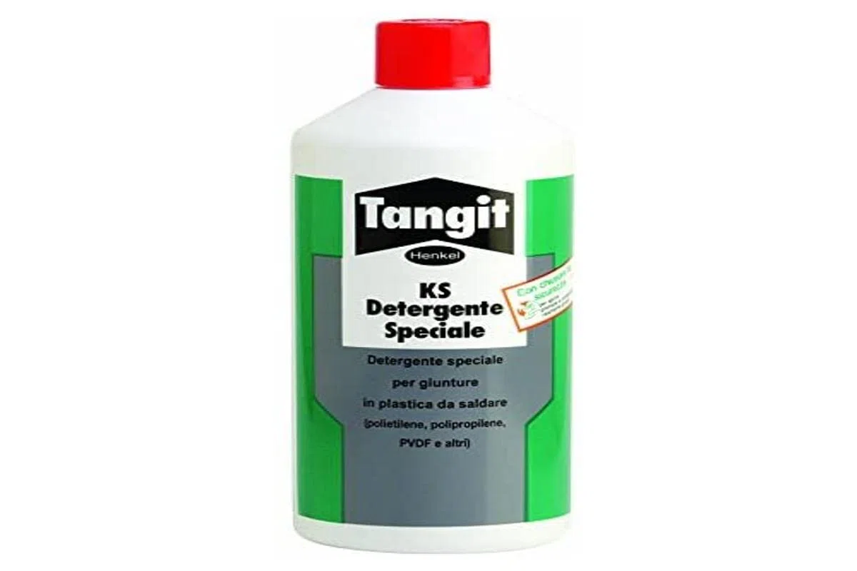 Tangit KS Detergente, per Pulizia di Giunzioni da Termosaldare in Polietilene, Polipropilene, Polivinilidenfluoruro, Bottiglia da 1L