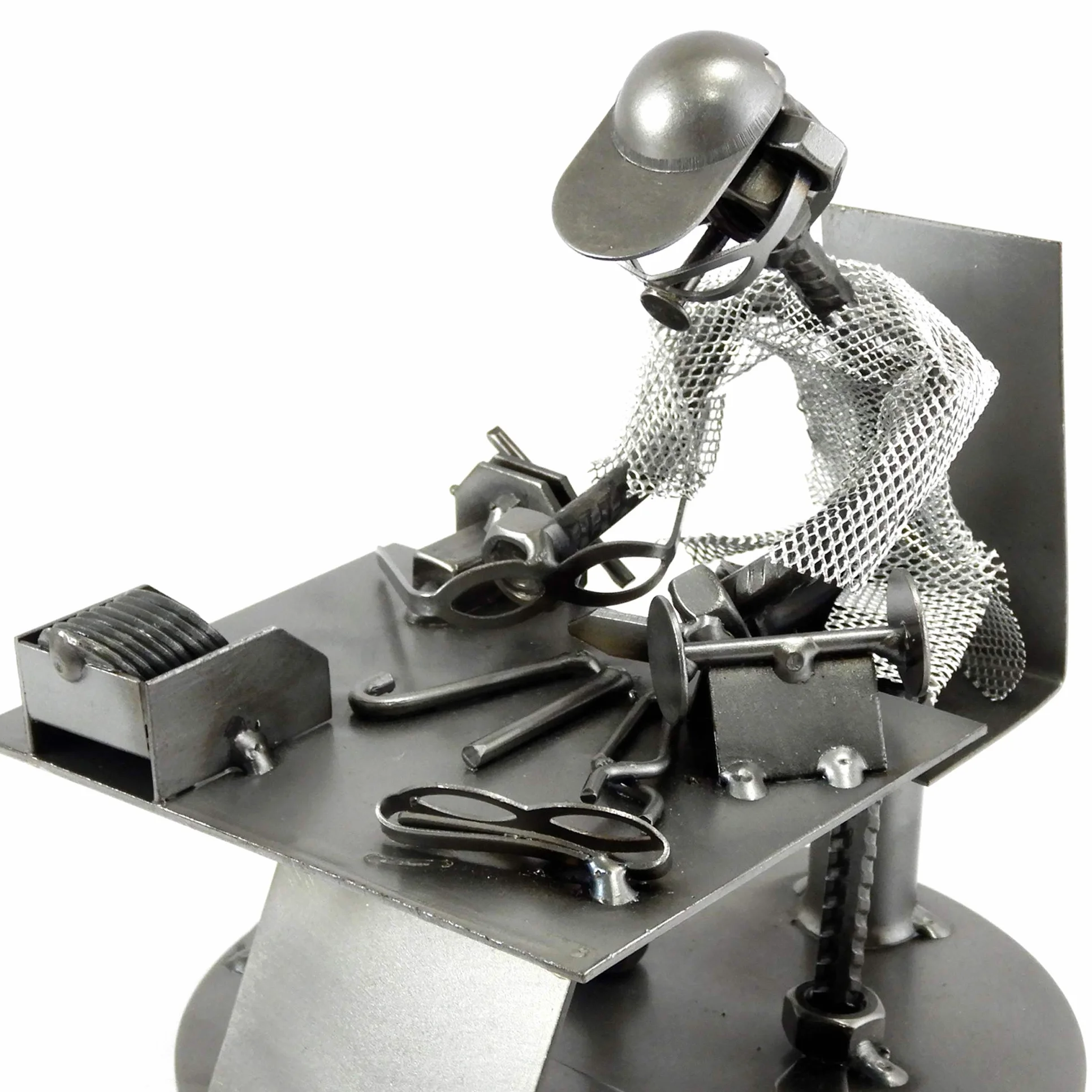 OTTICO IN METALLO CON VITI BULLONI CHIODI DI METAL IDEA - IDEA REGALO ORIGINALE - 100% ARTIGIANALE - MADE IN ITALY - PERSONALIZZABILE