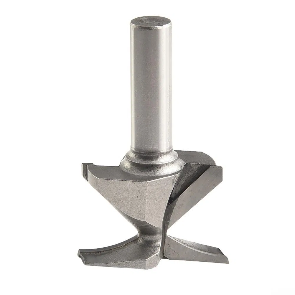 Punta per pialla per legno, fresa per fresa flycutter per appiattimento e coniglio, codolo da 12 mm, per piegatura ad arco integrata, per lavorazione del legno professionale (R18)