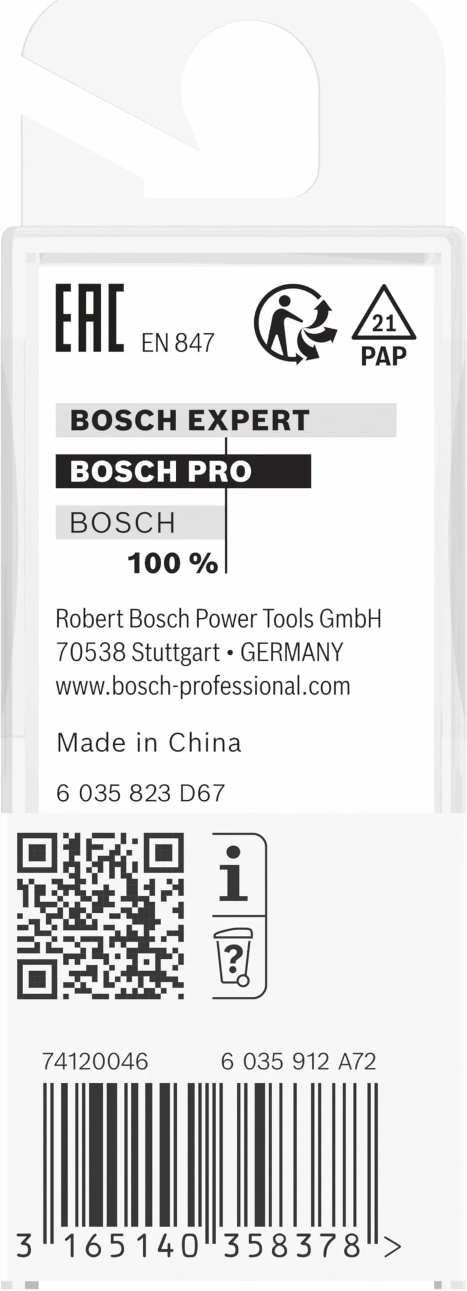 Bosch Professional 1x Frese per scanalature Standard for Wood (per Legno duro, Truciolare, Ø 3 mm, Accessorio Fresatrice portatile, Rifilatore)
