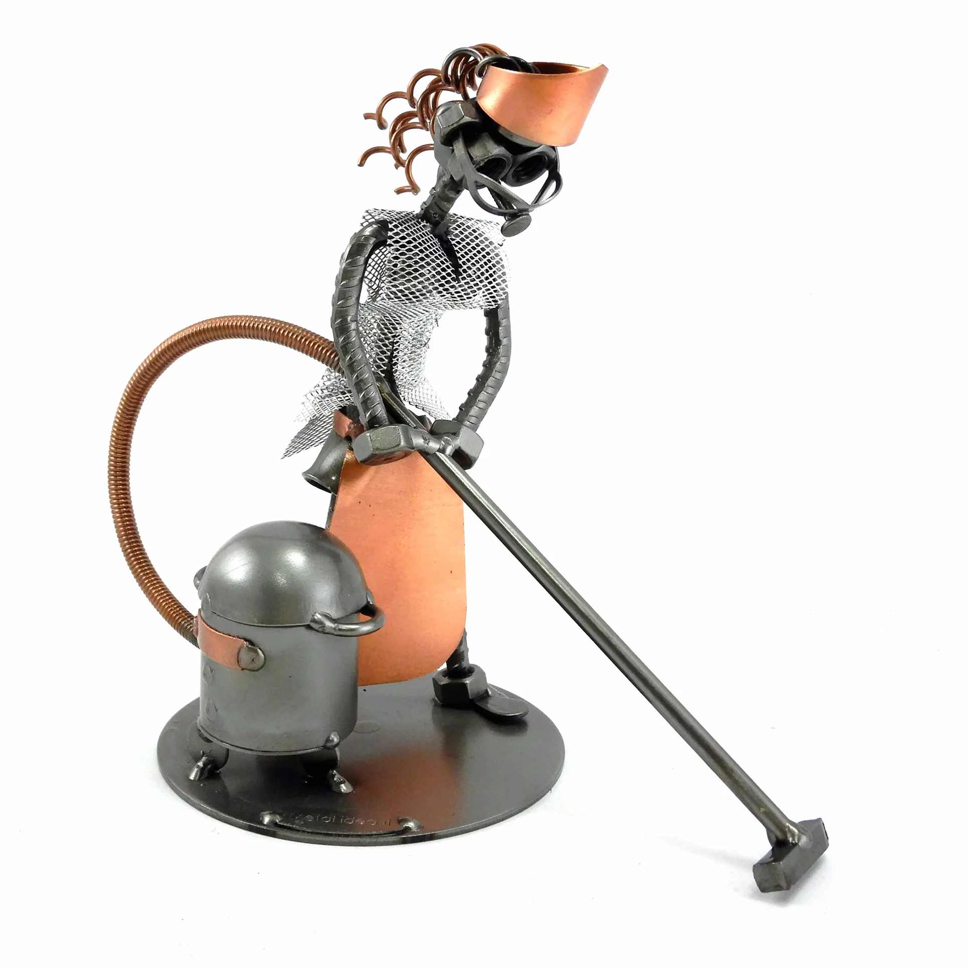 Metal idea CASALINGA in Metallo con Viti BULLONI Chiodi Idea Regalo Originale - 100% Artigianale - Made in Italy - Personalizzabile