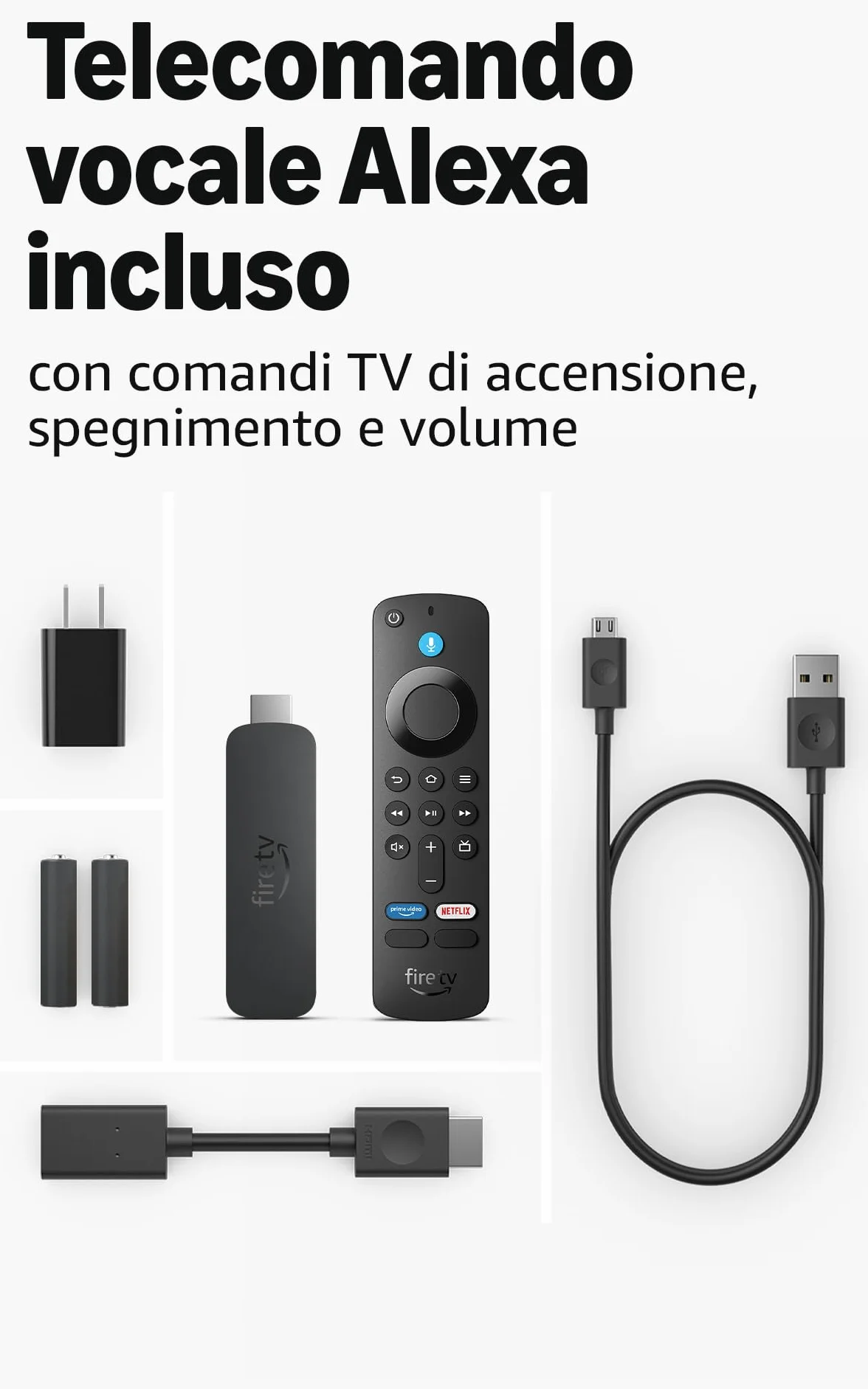 Fire TV Stick 4K Plus di Amazon, dispositivo per lo streaming con supporto per Wi-Fi 6, Dolby Vision/Atmos e HDR10+, trova serie TV più velocemente con Alexa+