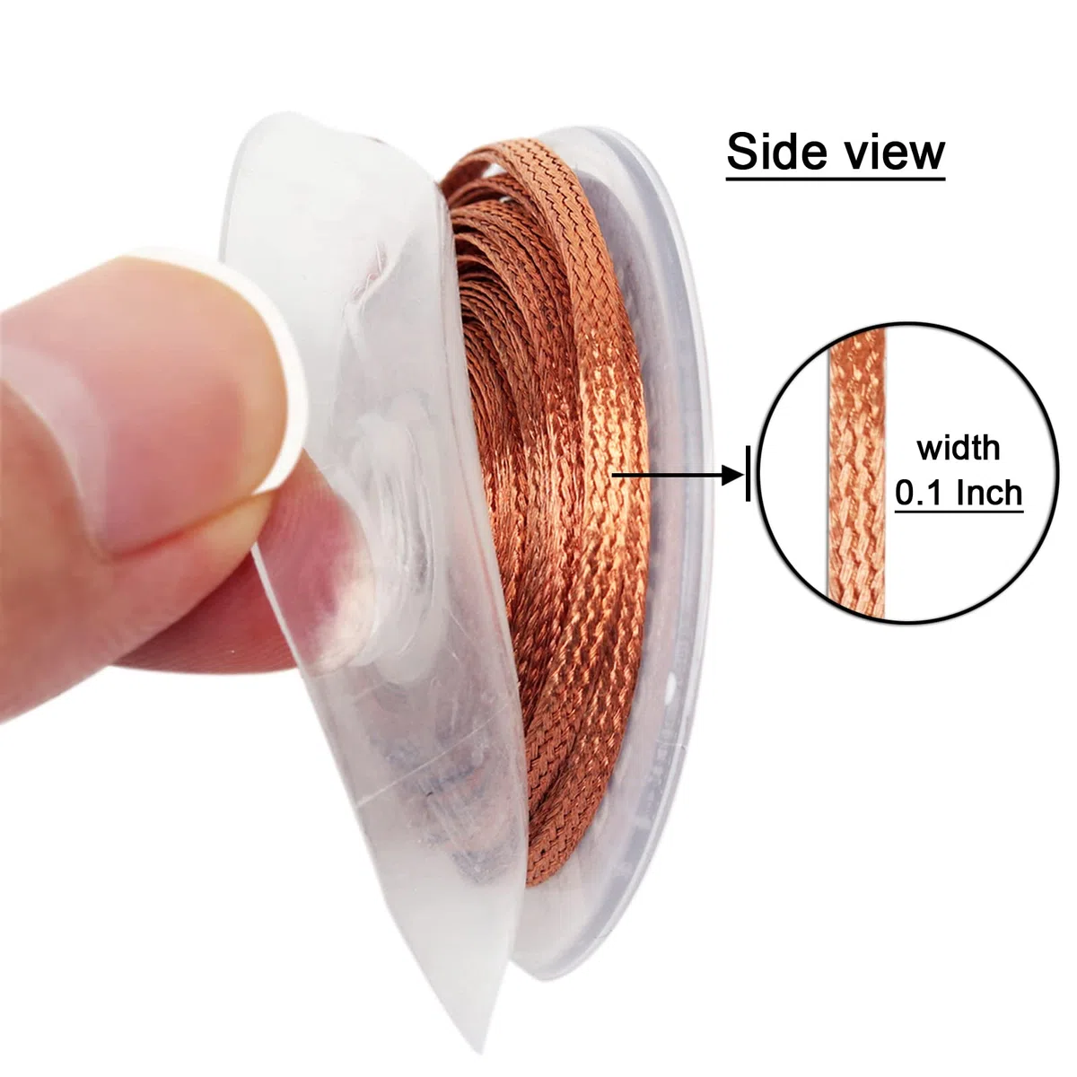 Treccia di stoppino per saldatura, lunghezza 3 m, dissaldante, strumento di rimozione della treccia, 1 pezzo No-Clean saldatura Wick Wire Roll e smontare componenti elettrici
