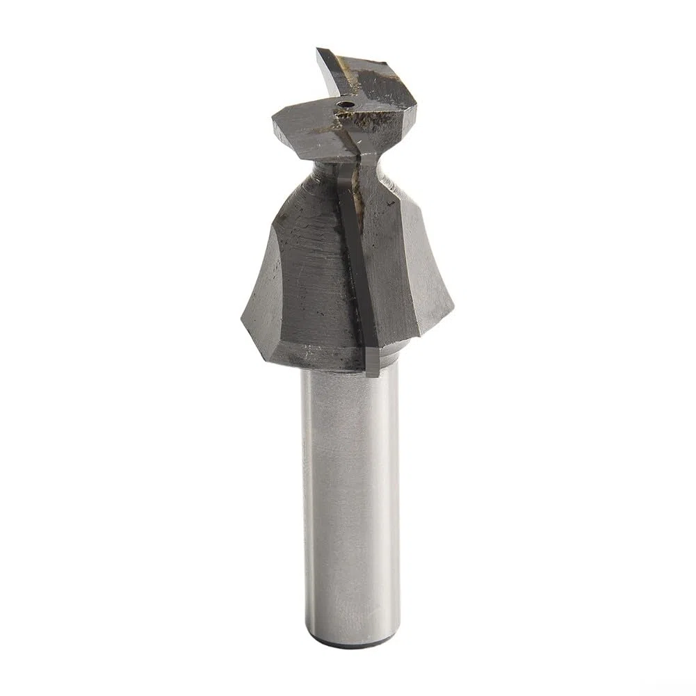 Punta per pialla per legno, fresa per fresa flycutter per appiattimento e coniglio, codolo da 12 mm, per piegatura ad arco integrata, per lavorazione del legno professionale (R18)