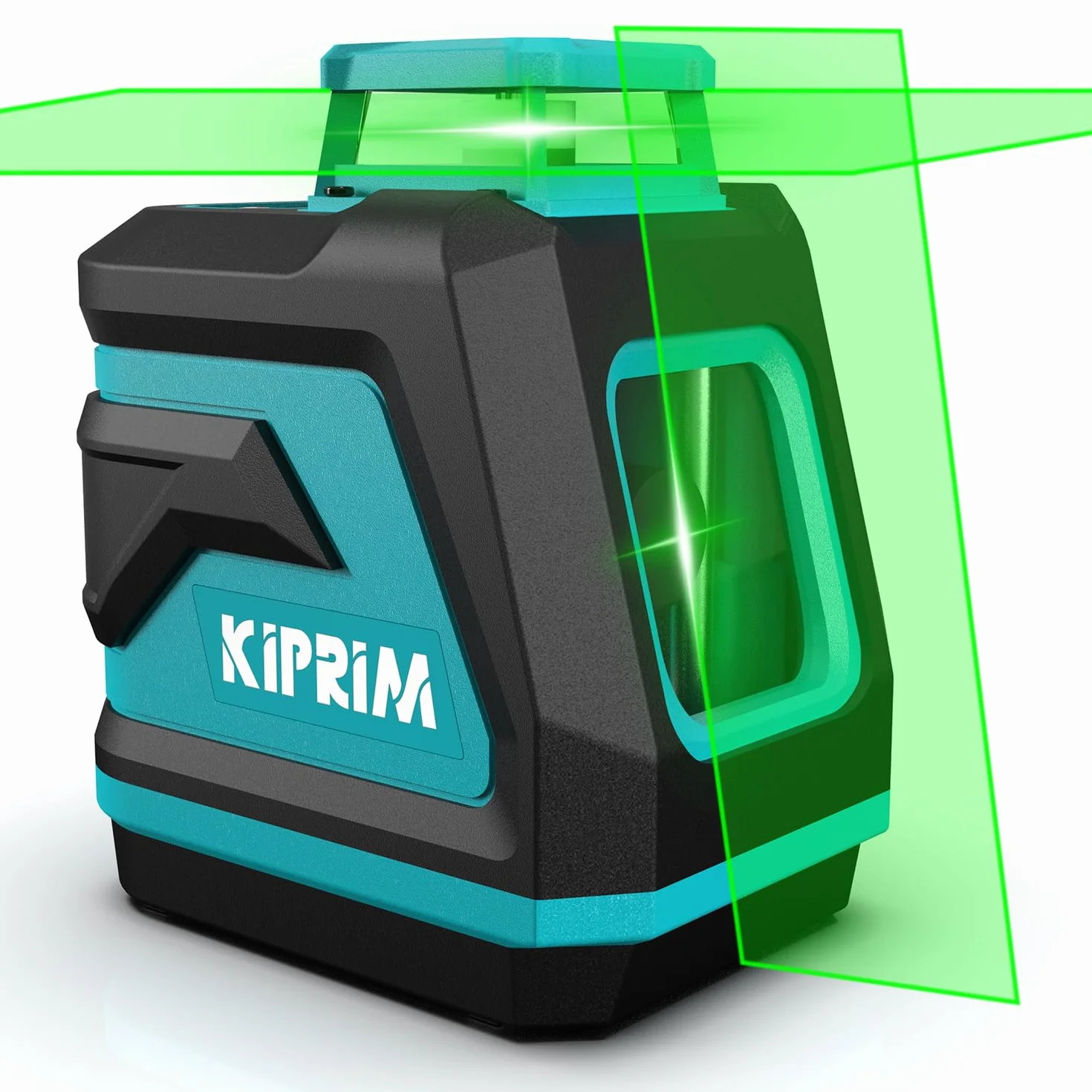 Livella Laser, Kiprim LV8D Laser Autolivellante a Raggio Verde Laser con Visibilità Migliorata, 5 Linee Laser, Modalità Manuale/Autolivellamento/Impulso(Batteria Inclusa)