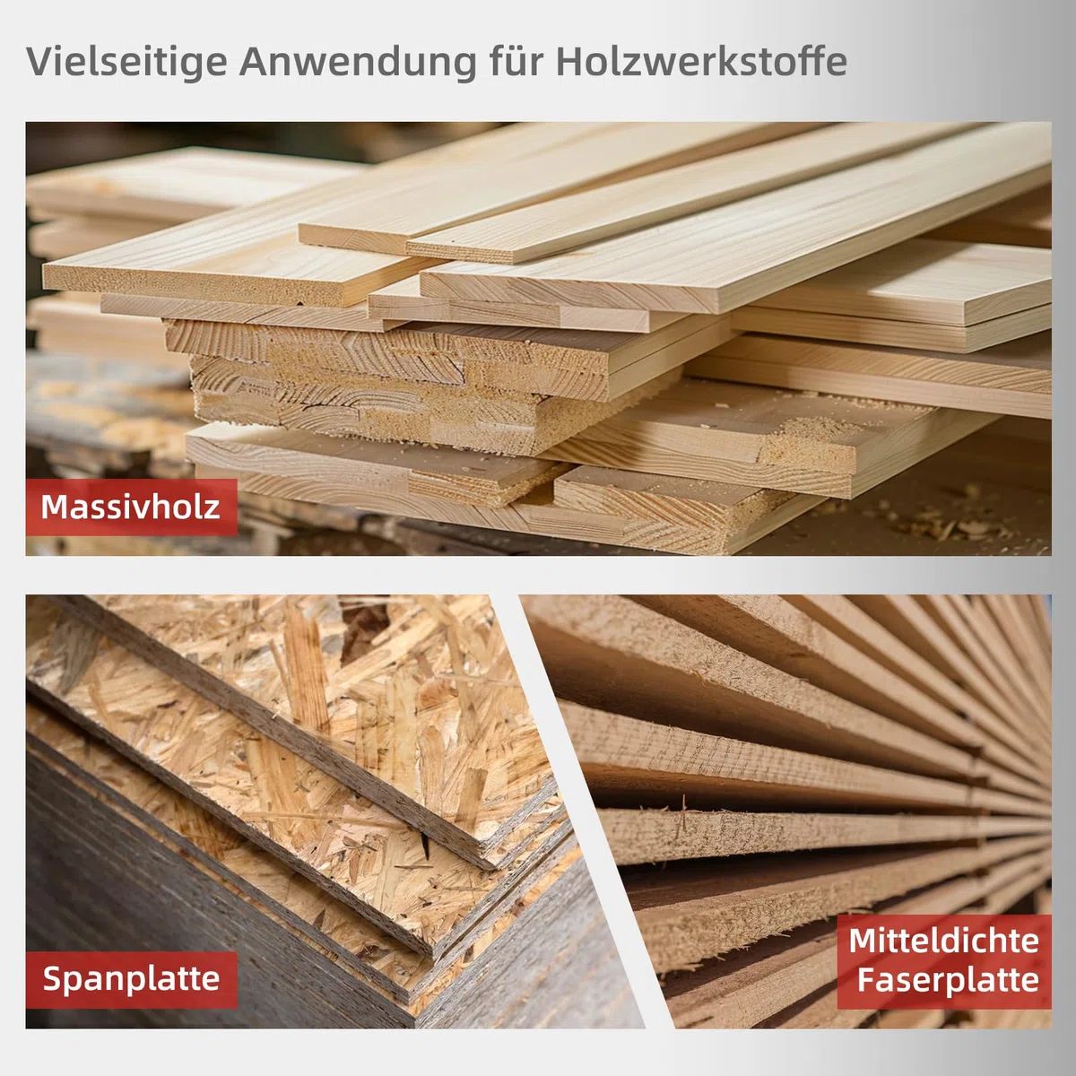 APIELE 4 frese a filo da 6 mm, con codolo da 6 mm, per la lavorazione del legno