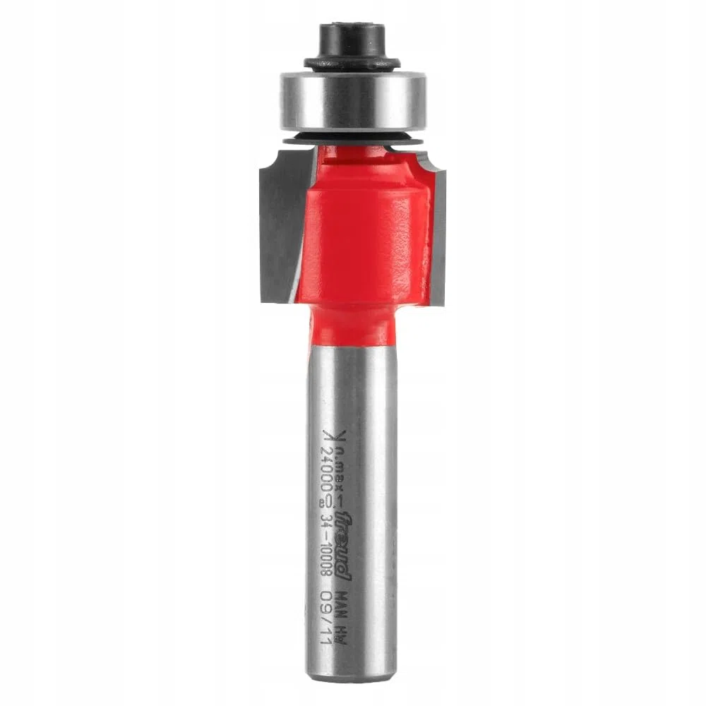 Freud Fresa per raccordare a 2 taglienti in metallo duro HW con cuscinetto. Codolo gambo A=8mm, raggio R=2mm, Diametro di taglio D=16.7mm, altezza di taglio h=12.7mm - 34-10108P - F03FR01766