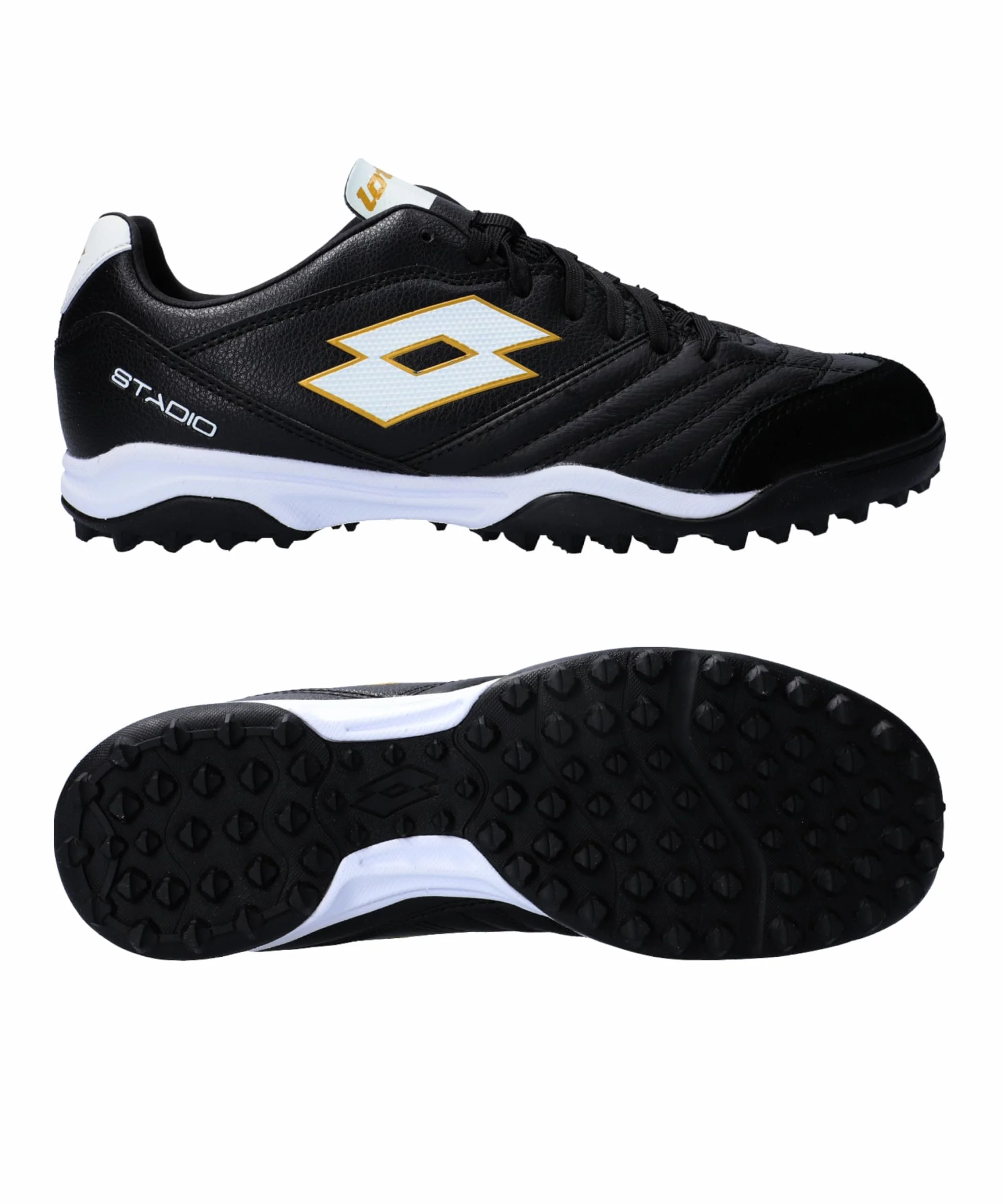 Lotto Scarpe Stadio 300 II TF Nero/Bianco/Oro