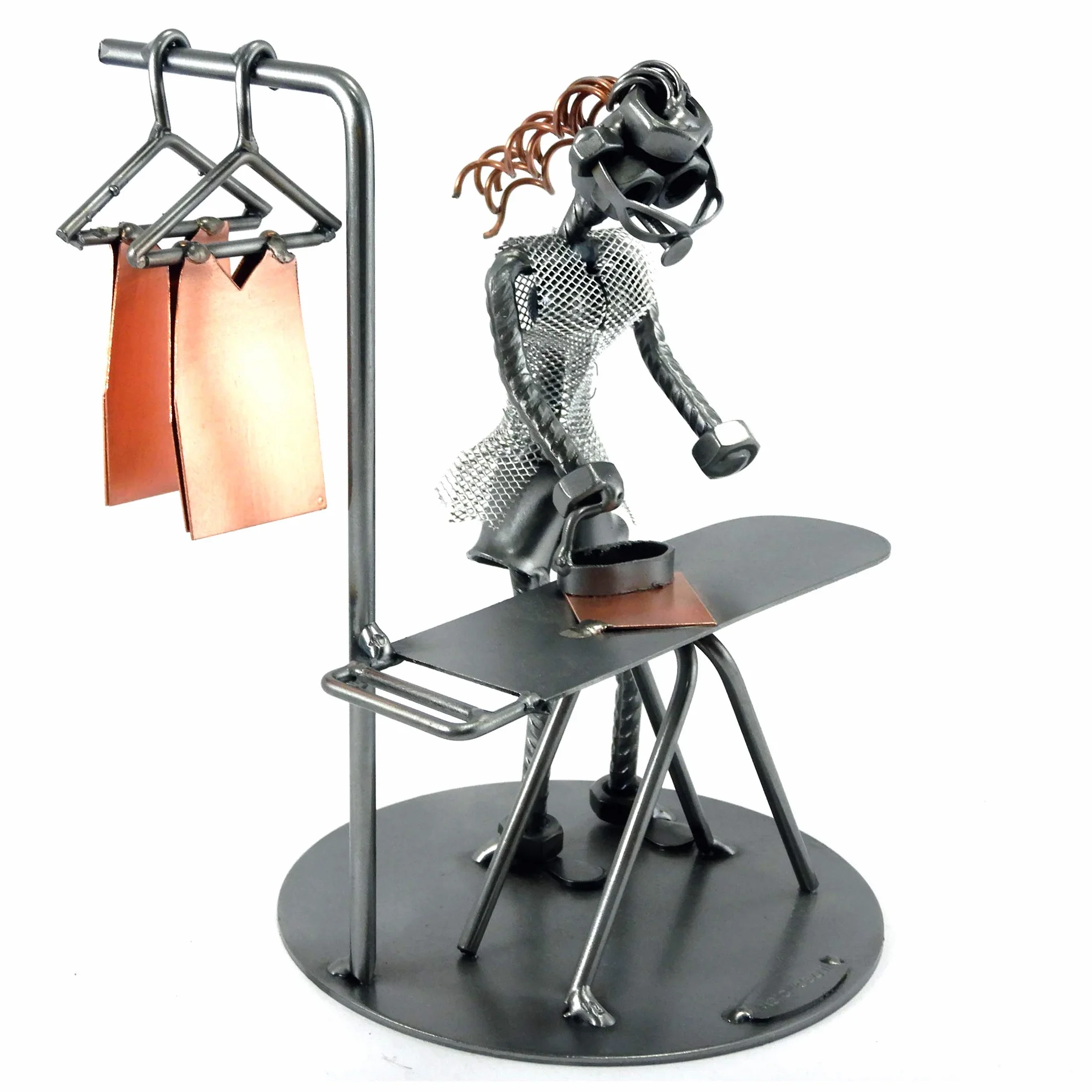 CASALINGA - STIRATRICE IN METALLO CON VITI BULLONI CHIODI DI METAL IDEA - IDEA REGALO ORIGINALE - 100% ARTIGIANALE - MADE IN ITALY - PERSONALIZZABILE