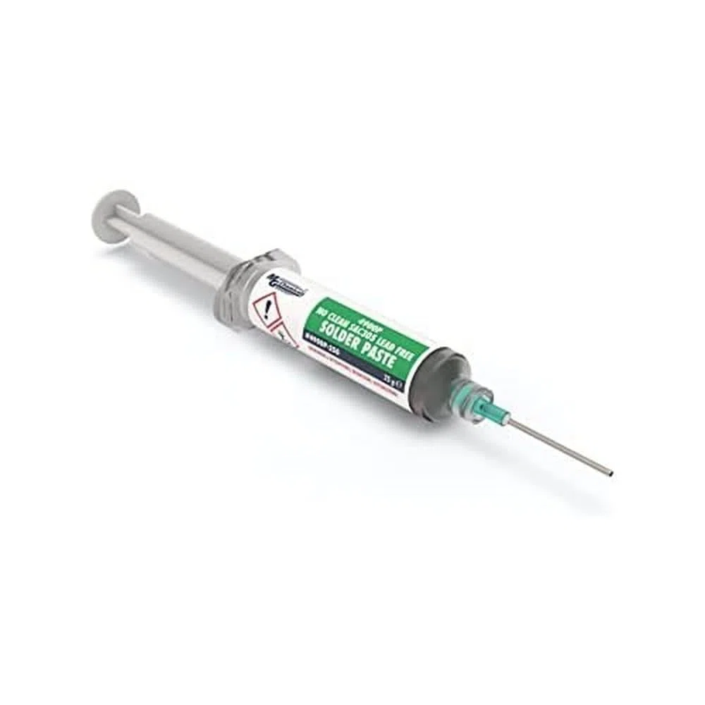 MG Chemicals 4900P SAC305, pasta saldante senza piombo, non pulita, erogatore pneumatico da 25 g (0,9 once) (completo di stantuffo e punta di erogazione)
