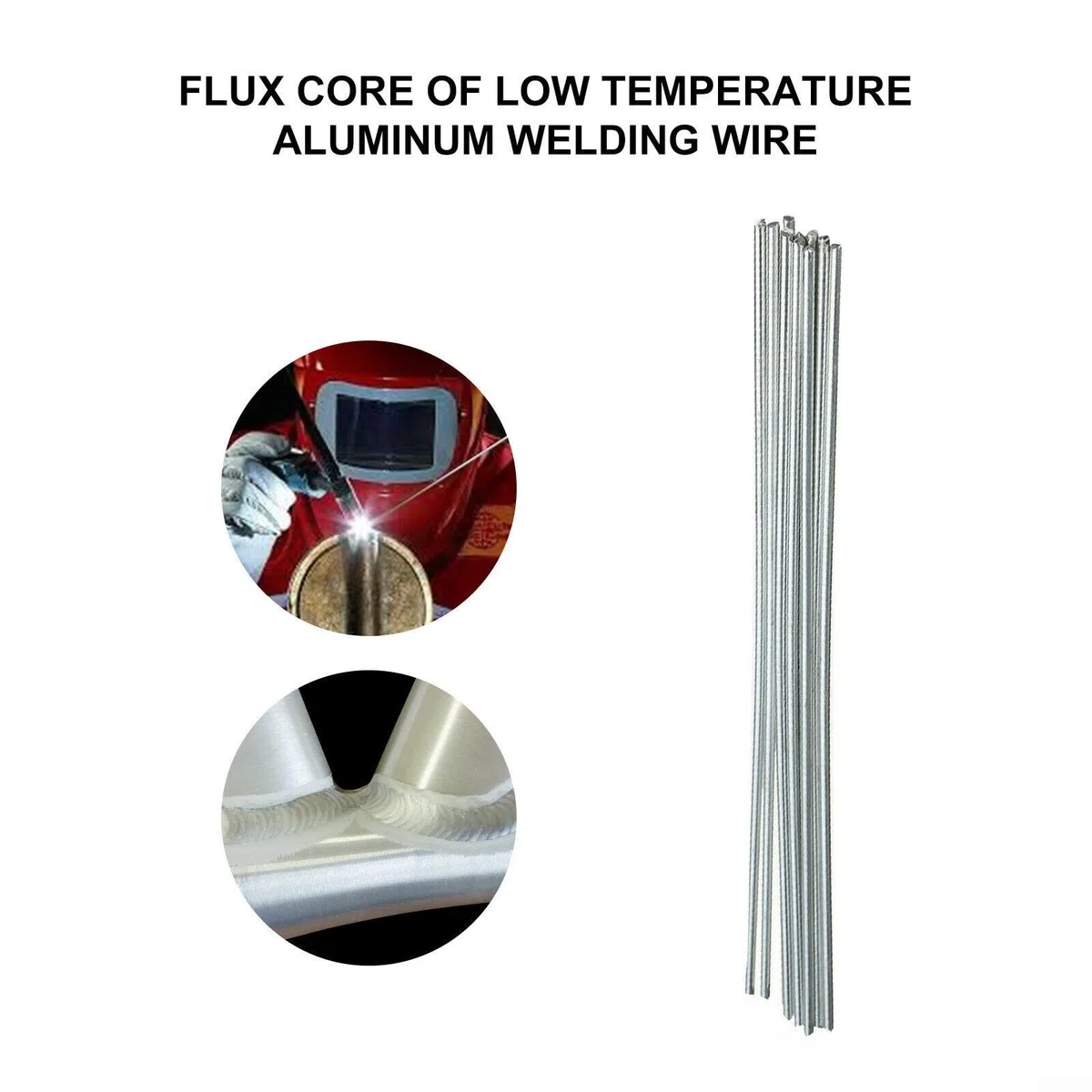 Durafix - 1020 aste per saldatura in alluminio, ad alta conducibilità elettrica, resistenti (1,6 mm x 330 mm, 20 pezzi)