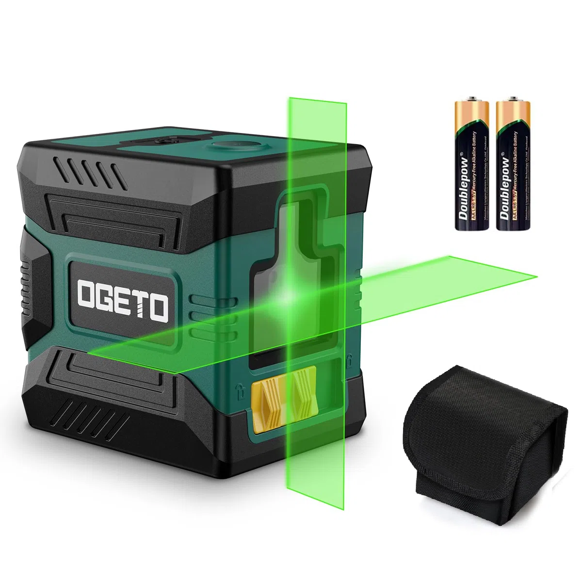 Livella Laser Autolivellante, OGETO LLG1 Verde Livella Laser a Linea IP54 con Modalità Manuale/Autolivellante Livella Laser Orizzontale e Verticale,±4° Livellamento Automatico