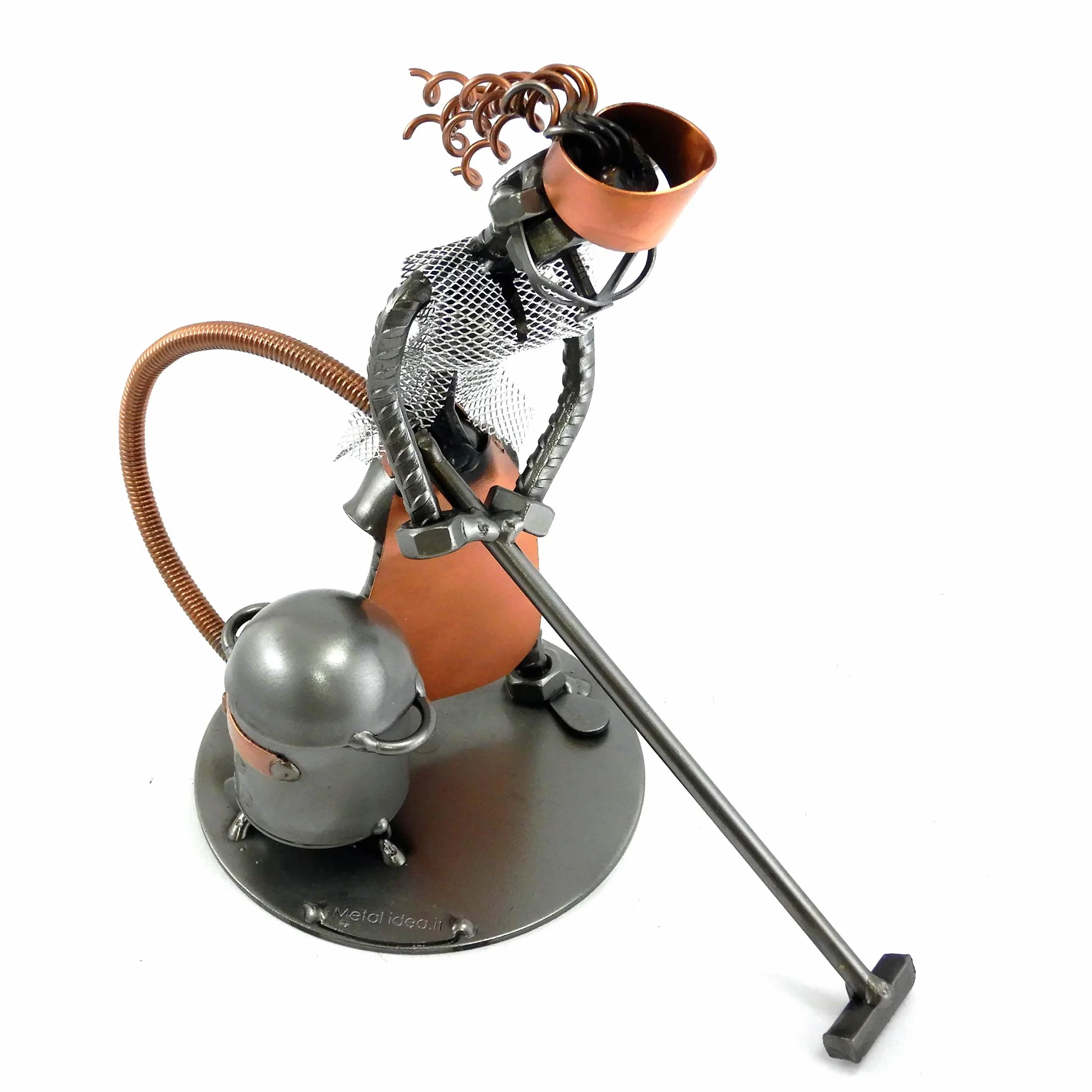 Metal idea CASALINGA in Metallo con Viti BULLONI Chiodi Idea Regalo Originale - 100% Artigianale - Made in Italy - Personalizzabile