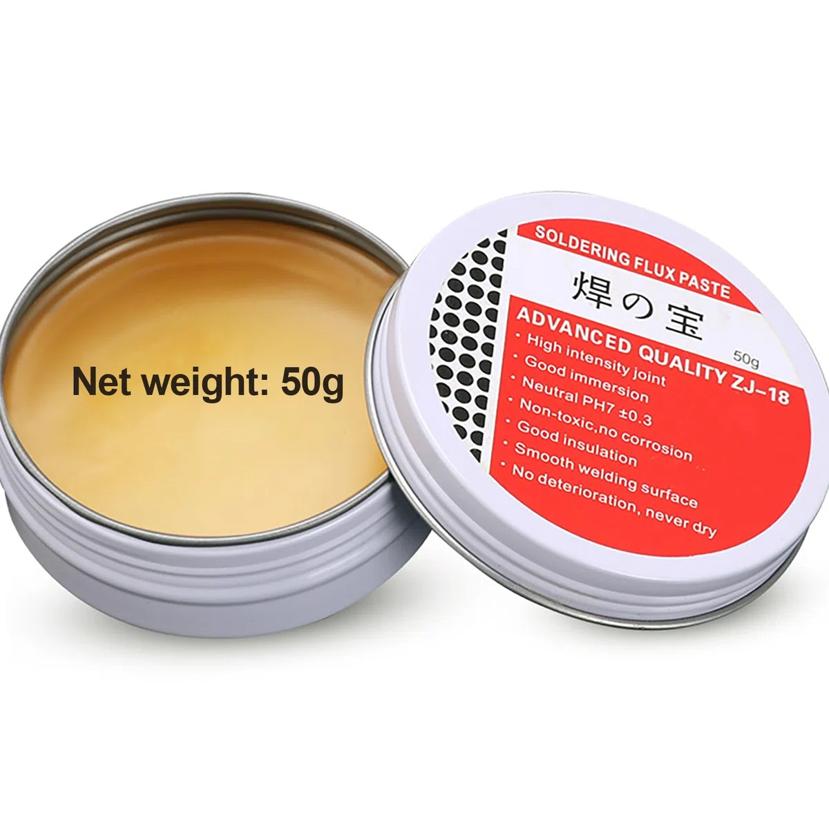 1 Pezzi 50g Flussante per Saldatura a Stagno,Pasta Saldante Stagno,Pasta Saldante,Flussante,Pasta per Saldare a Stagno,Per Saldare Componenti a Montaggio Superficiale (Net:50g)