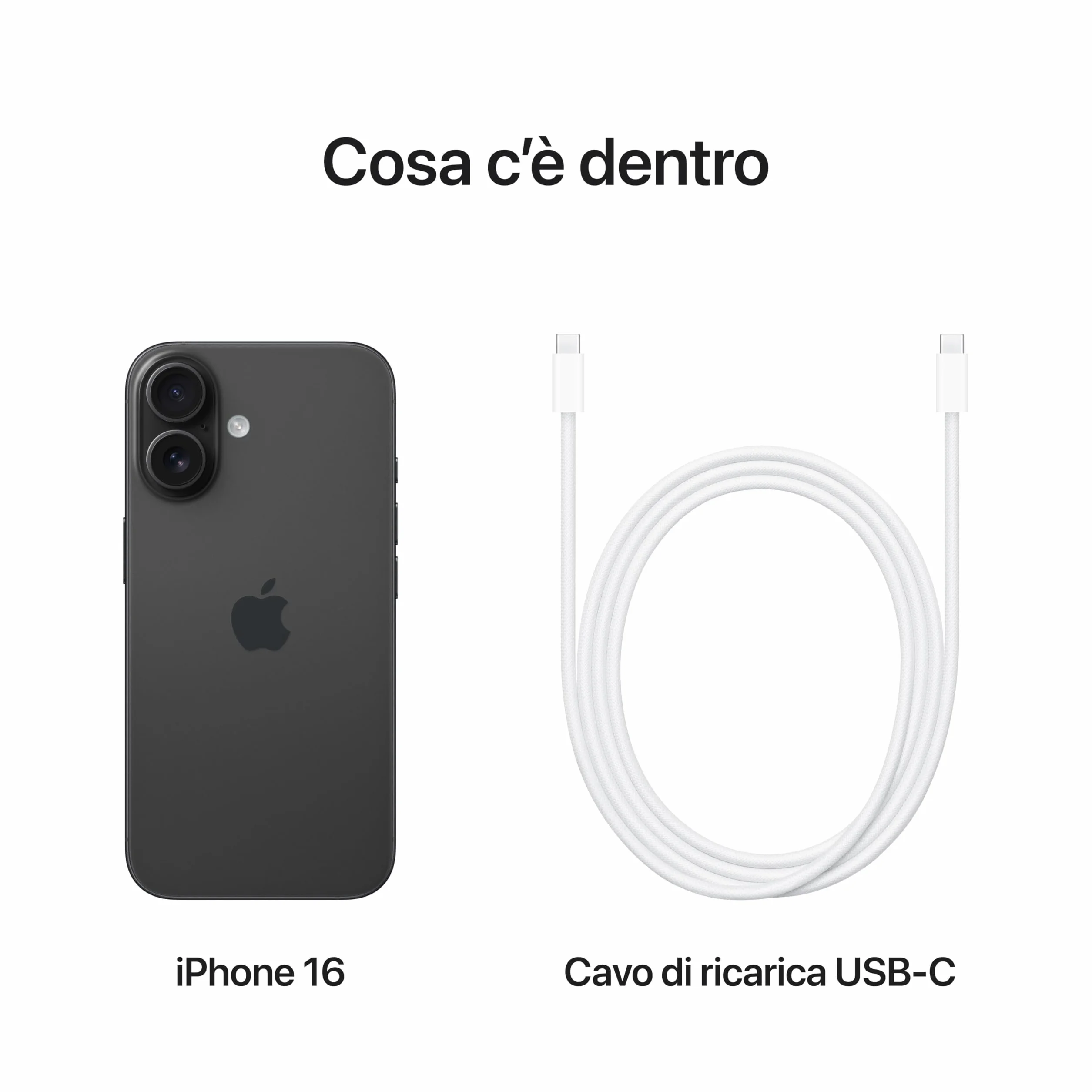 Apple iPhone 16 128 GB: Telefono 5G con Controllo fotocamera, chip A18 e tanta autonomia in più. Compatibile con AirPods; Nero