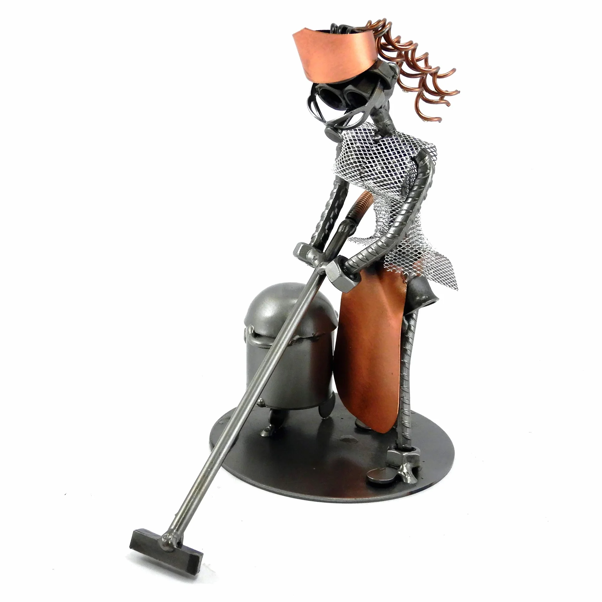 Metal idea CASALINGA in Metallo con Viti BULLONI Chiodi Idea Regalo Originale - 100% Artigianale - Made in Italy - Personalizzabile